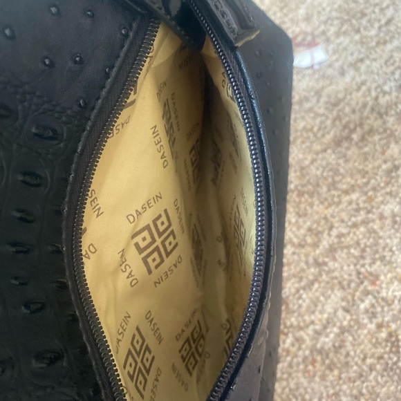 Dasien Women's Ostrich Large Handbag/Tote Black - Picture 4 of 15